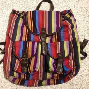 Striped Backpack